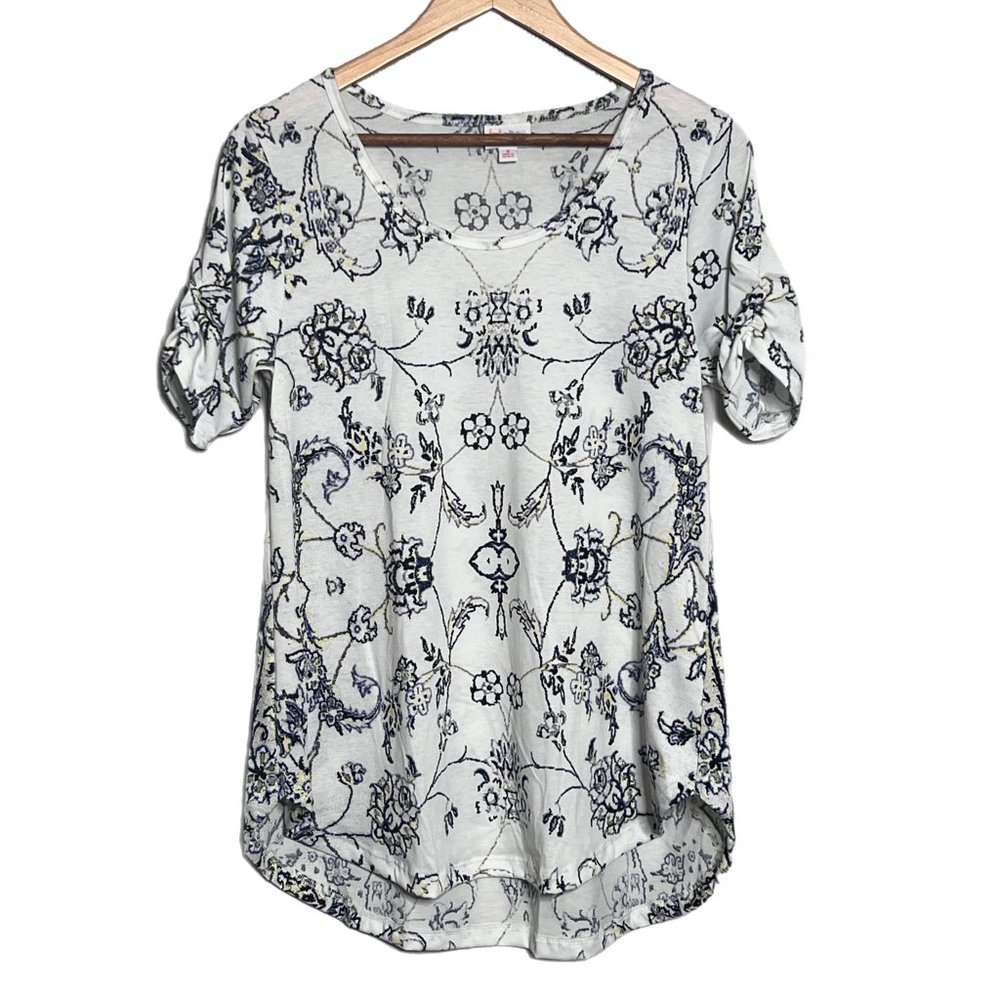 NWT S Tunic top with elastic sleeve. LuLaRoe Morgan